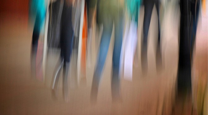 photo impressionistic image - One afternoon on Water Street. (ICM) by Bob Crutcher